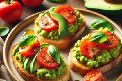 Bruschette con Avocado e Pomodoro